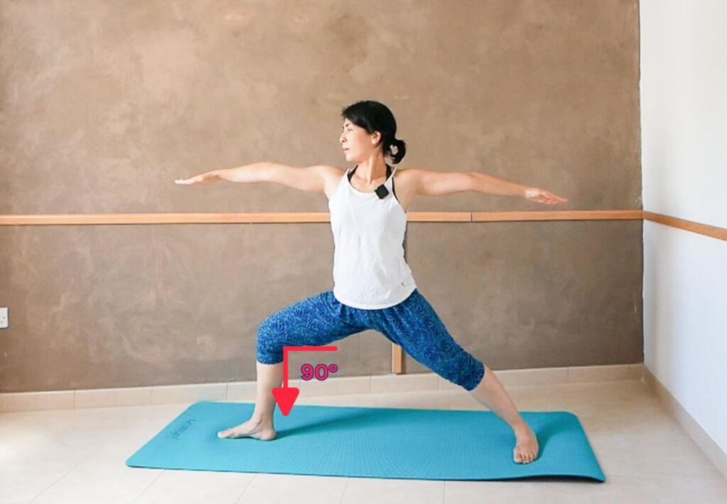 woman practicing Warrior Pose Ⅱ (Virabhadrasana Ⅱ) 